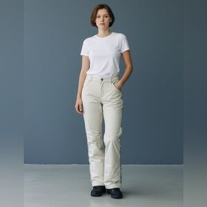 ROXY X-Series Light Grey Snow Pants with Black liner size XL